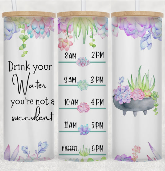 17oz frosted glass tumblers