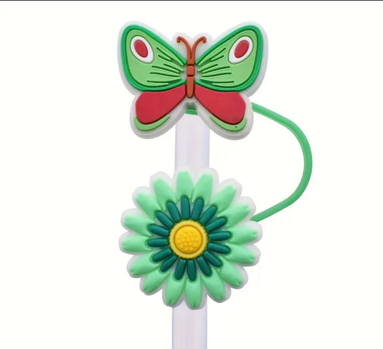 1pc Cartoon Reusable Straw Covers - Dust-Proof, Colorful, and Fun Drinking Accessories with PVC Material - Perfect Gift for Men, Women, and Friends