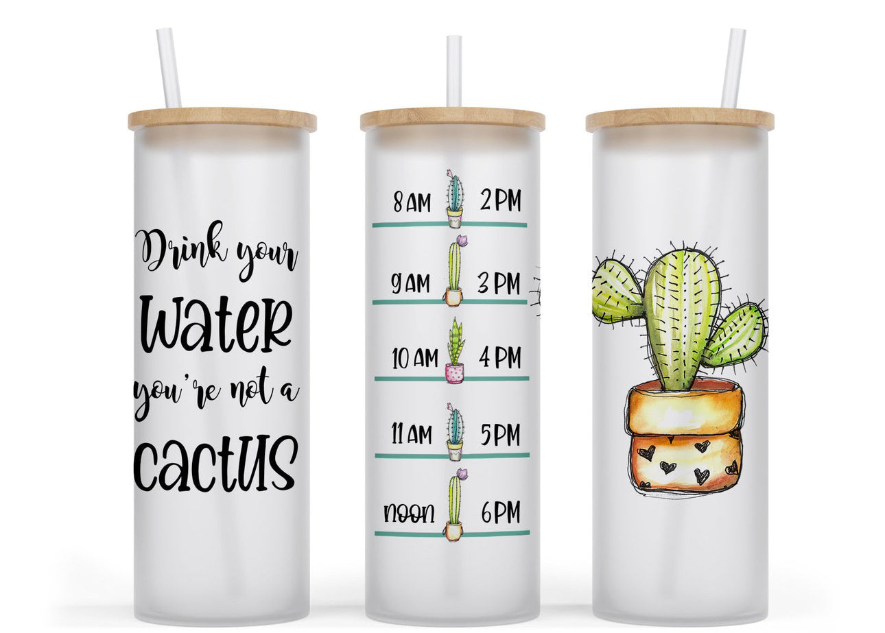 17oz frosted glass tumblers