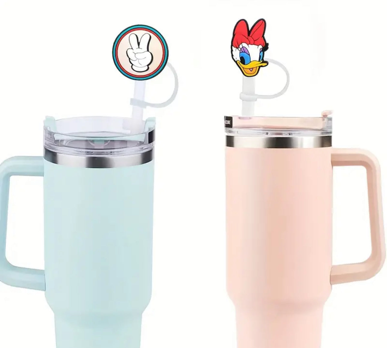 1pc Cartoon Reusable Straw Covers - Dust-Proof, Colorful, and Fun Drinking Accessories with PVC Material - Perfect Gift for Men, Women, and Friends