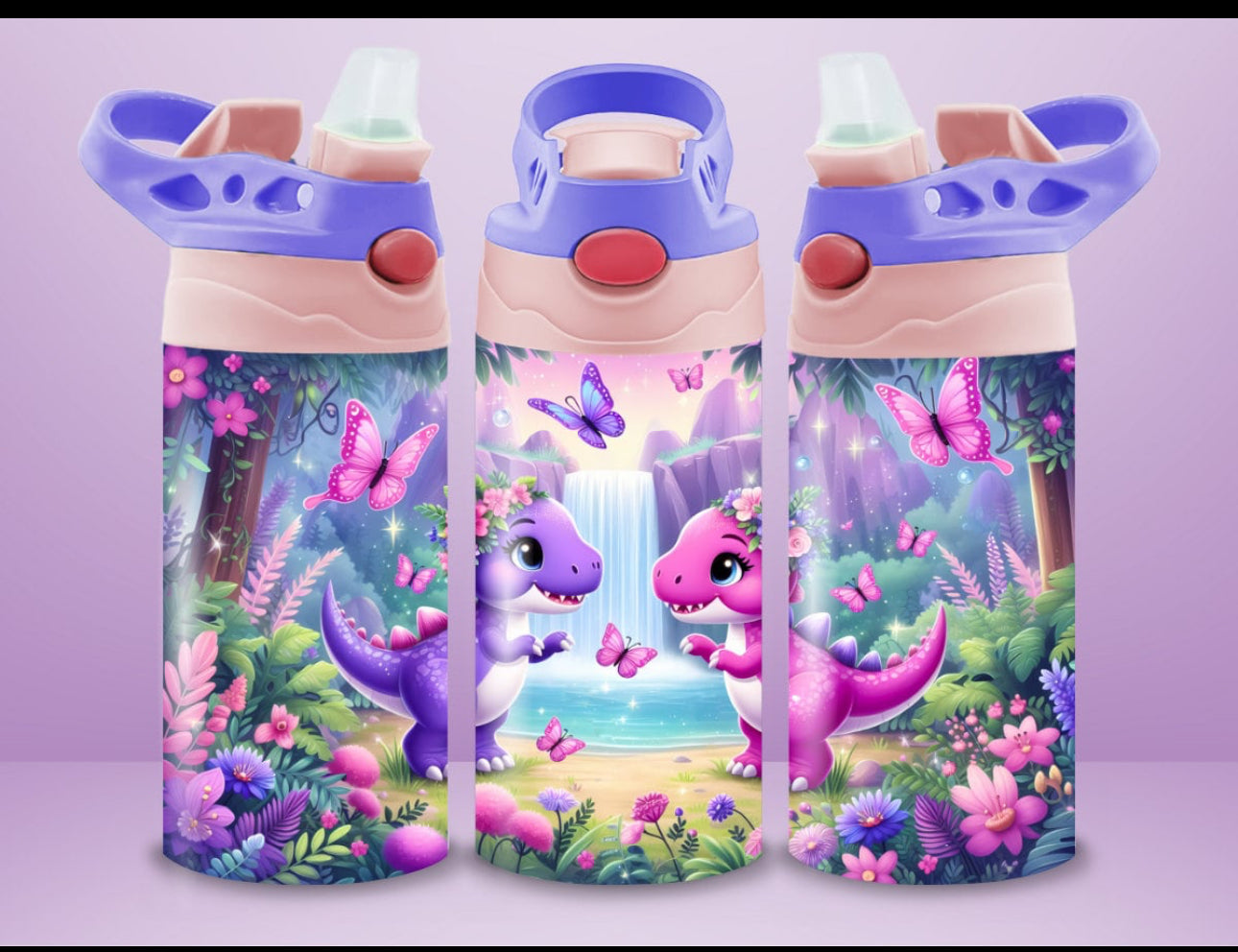 12oz Children,Toddlers, Kids Tumbler Cups With Handle, Straight Double Wall Kids Water Bottle