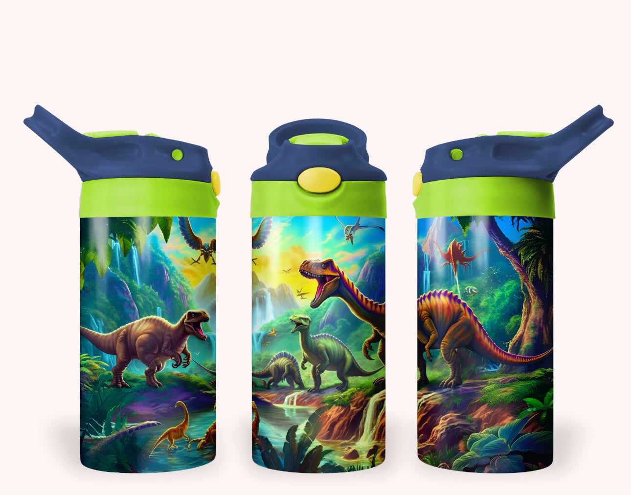 12oz Children,Toddlers, Kids Tumbler Cups With Handle, Straight Double Wall Kids Water Bottle